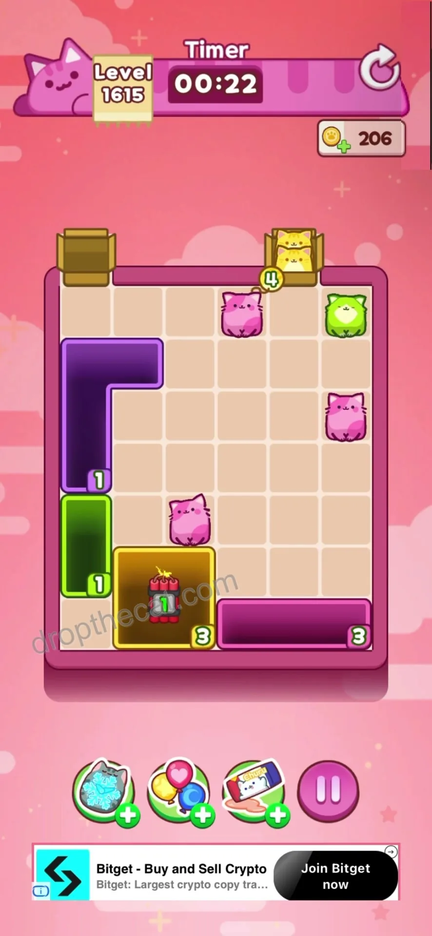Drop The Cat Level 1615 step 3