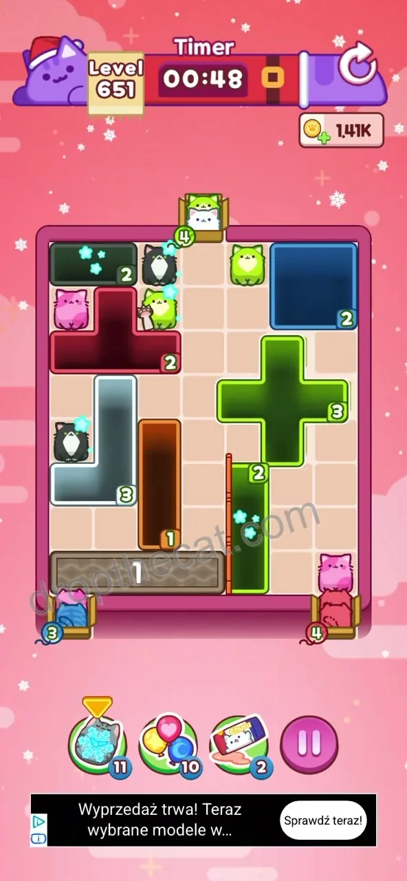 Drop The Cat Level 651 step 2