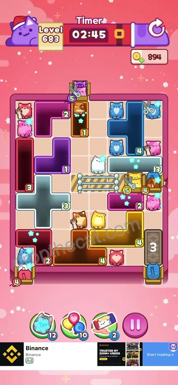 Drop The Cat Level 683 step 1