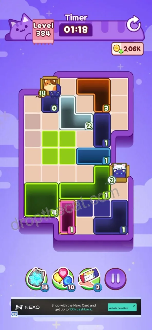 Drop The Cat Level 384 step 3
