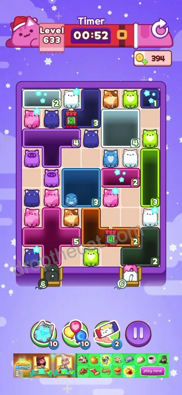 Drop The Cat Level 633 step 1