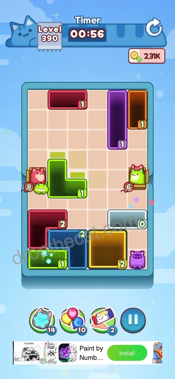 Drop The Cat Level 390 step 3
