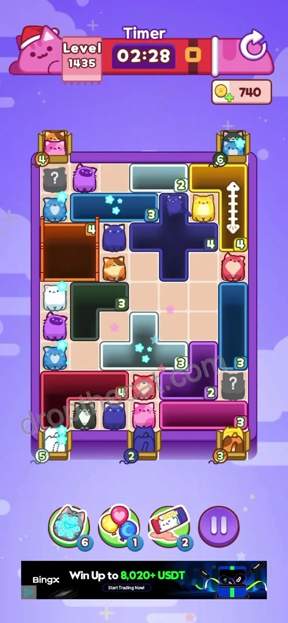 Drop The Cat Level 1435 step 1