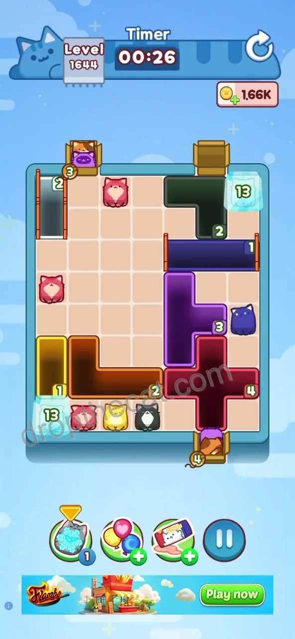 Drop The Cat Level 1644 step 3
