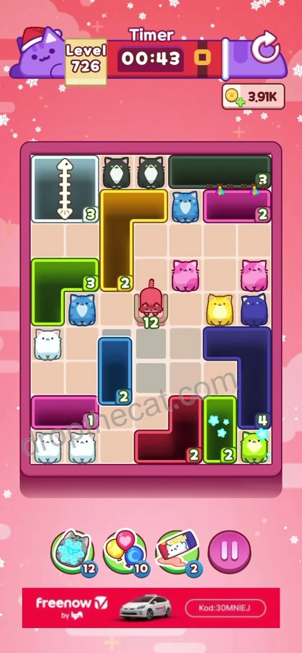 Drop The Cat Level 726 step 2