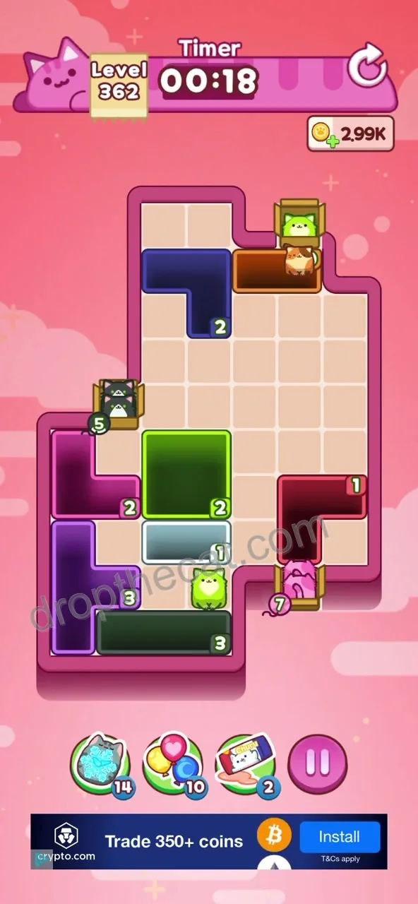 Drop The Cat Level 362 step 3