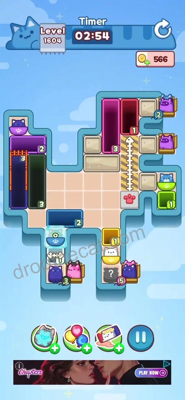 Drop The Cat Level 1604 step 2