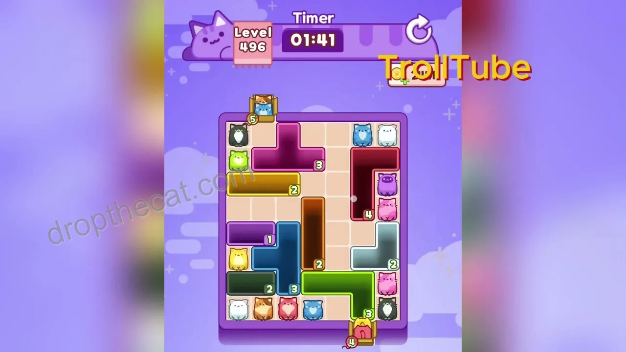 Drop The Cat Level 496 step 2
