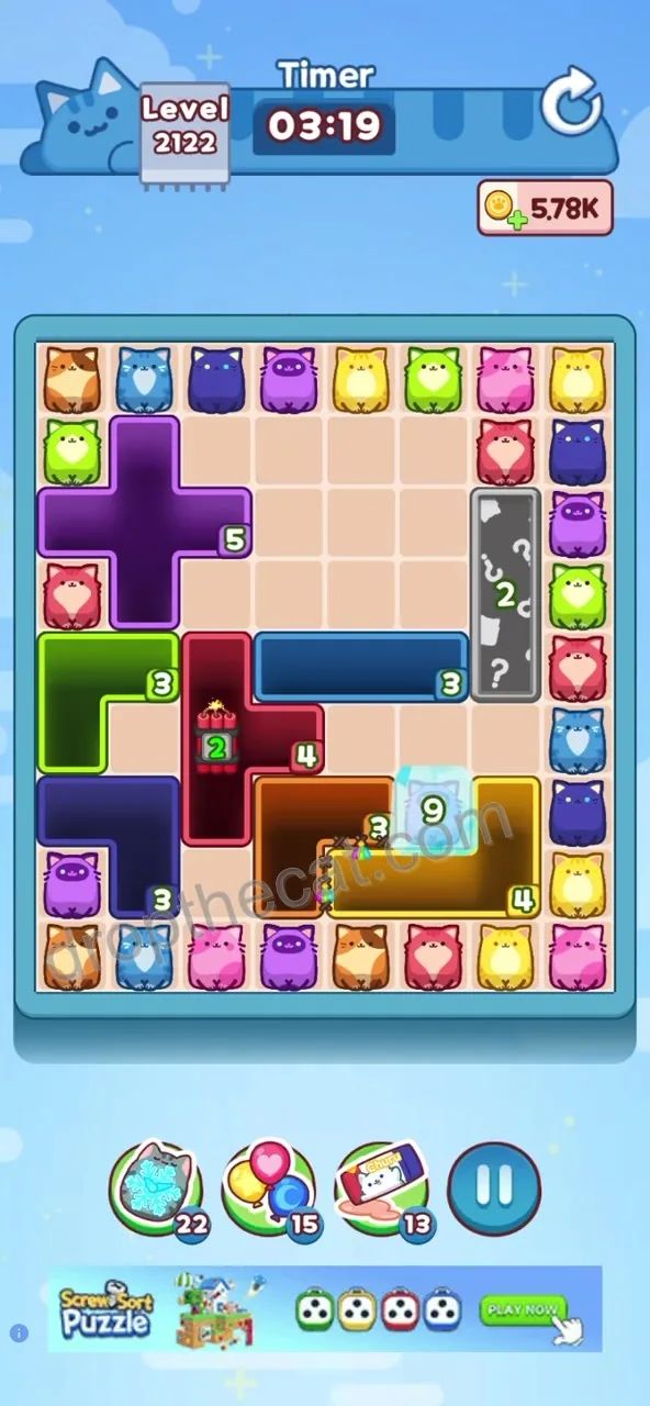 Drop The Cat Level 2122