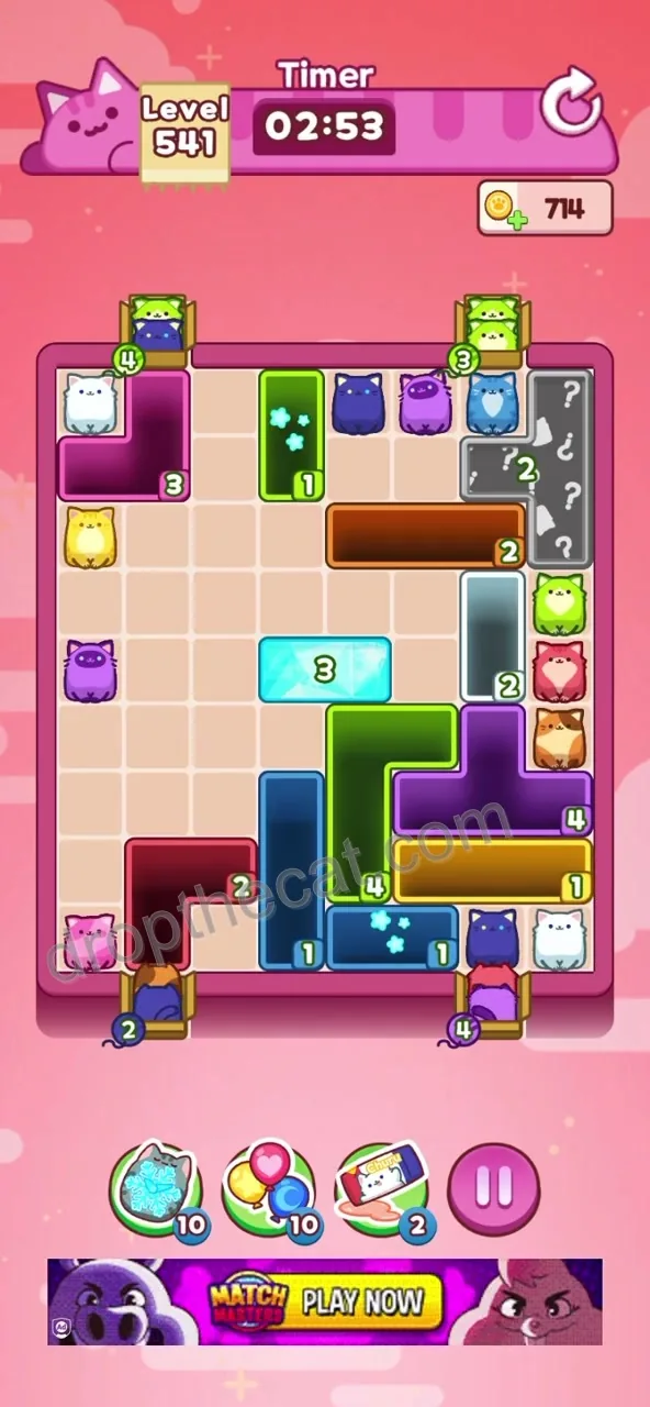 Drop The Cat Level 541 step 1