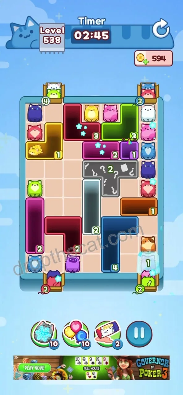 Drop The Cat Level 538 step 2
