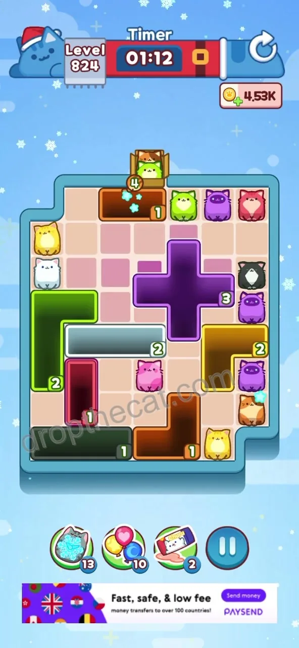 Drop The Cat Level 824 step 2