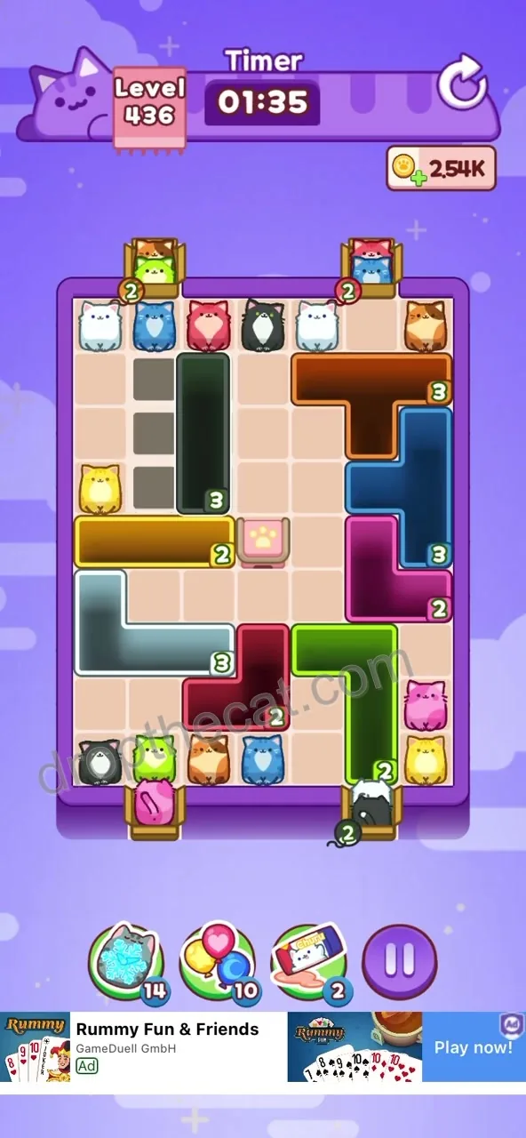 Drop The Cat Level 436 step 2