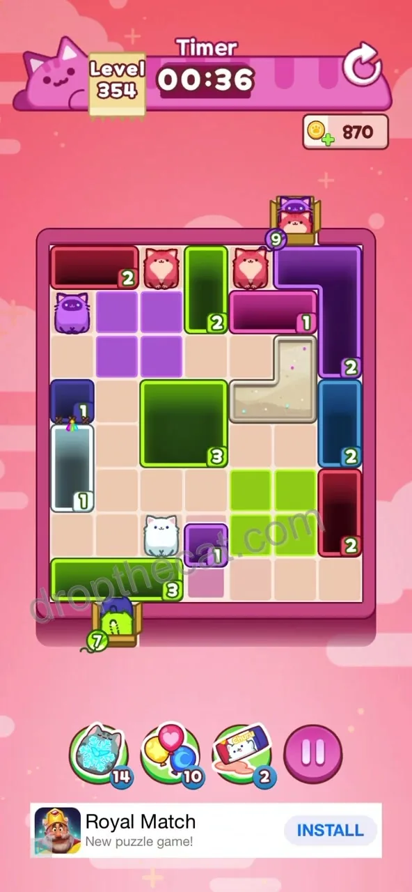Drop The Cat Level 354 step 3