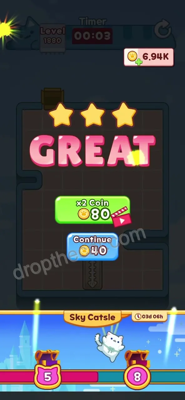 Drop The Cat Level 1880 step 4