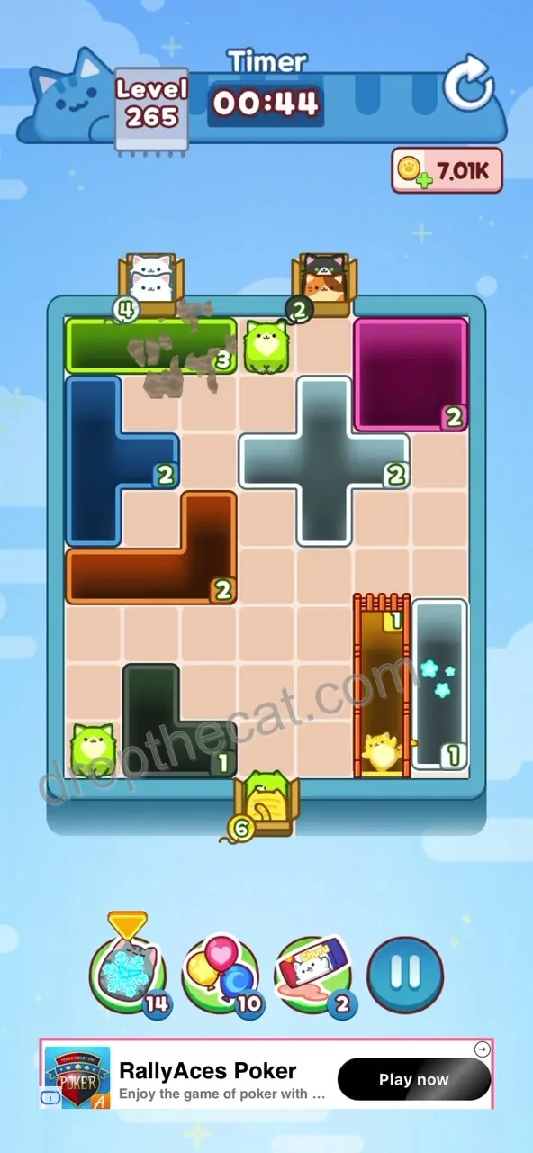 Drop The Cat Level 265 step 2