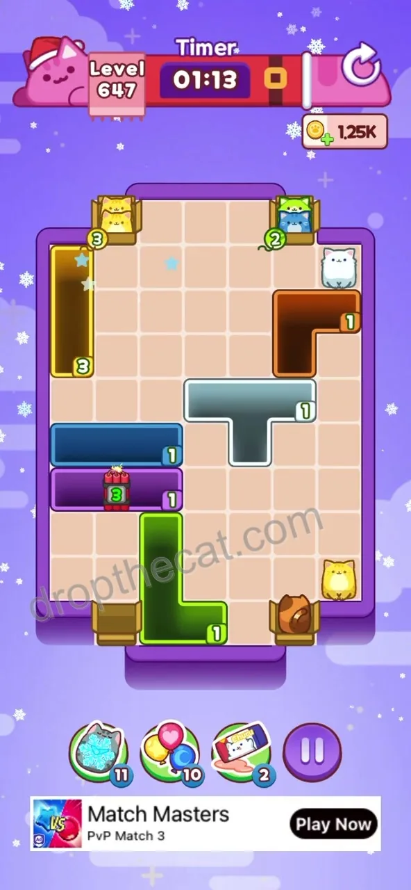 Drop The Cat Level 647 step 3
