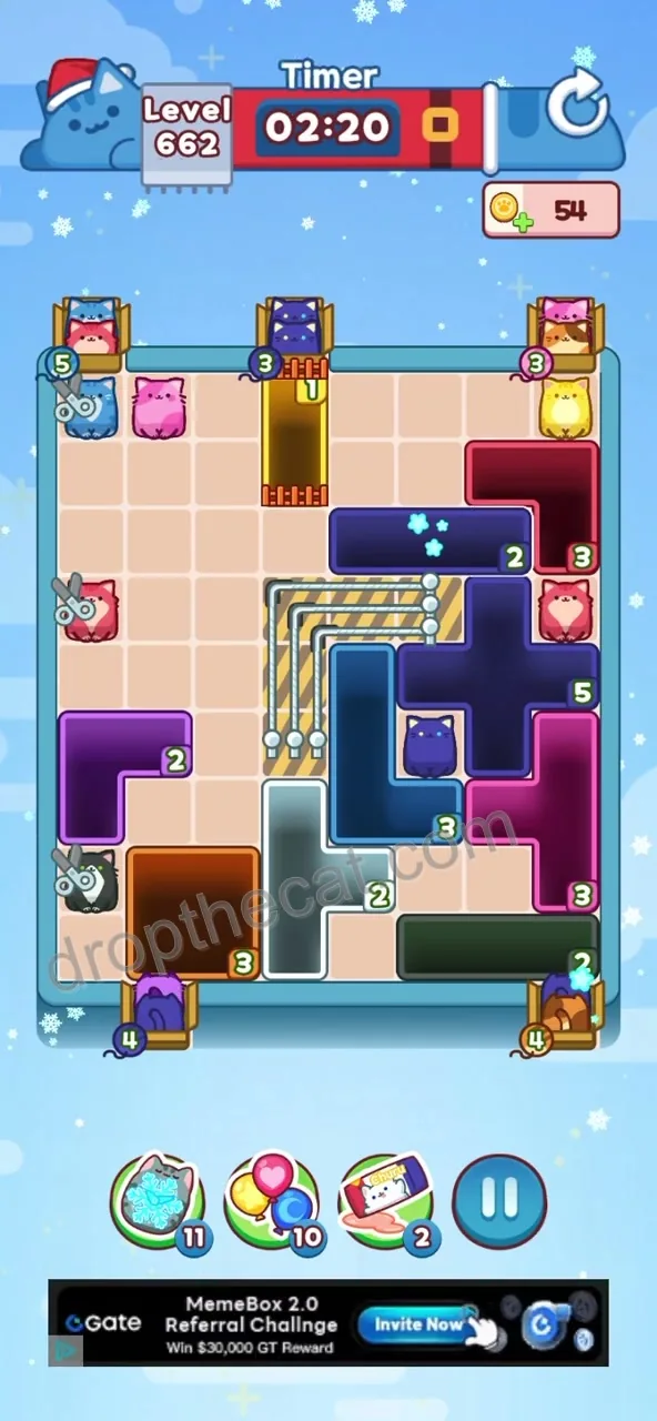Drop The Cat Level 662 step 2