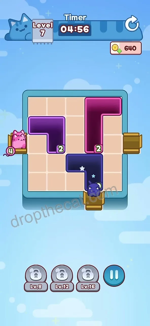 Drop The Cat Level 7 step 2