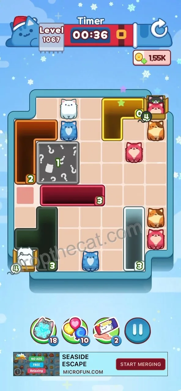Drop The Cat Level 1067 step 2