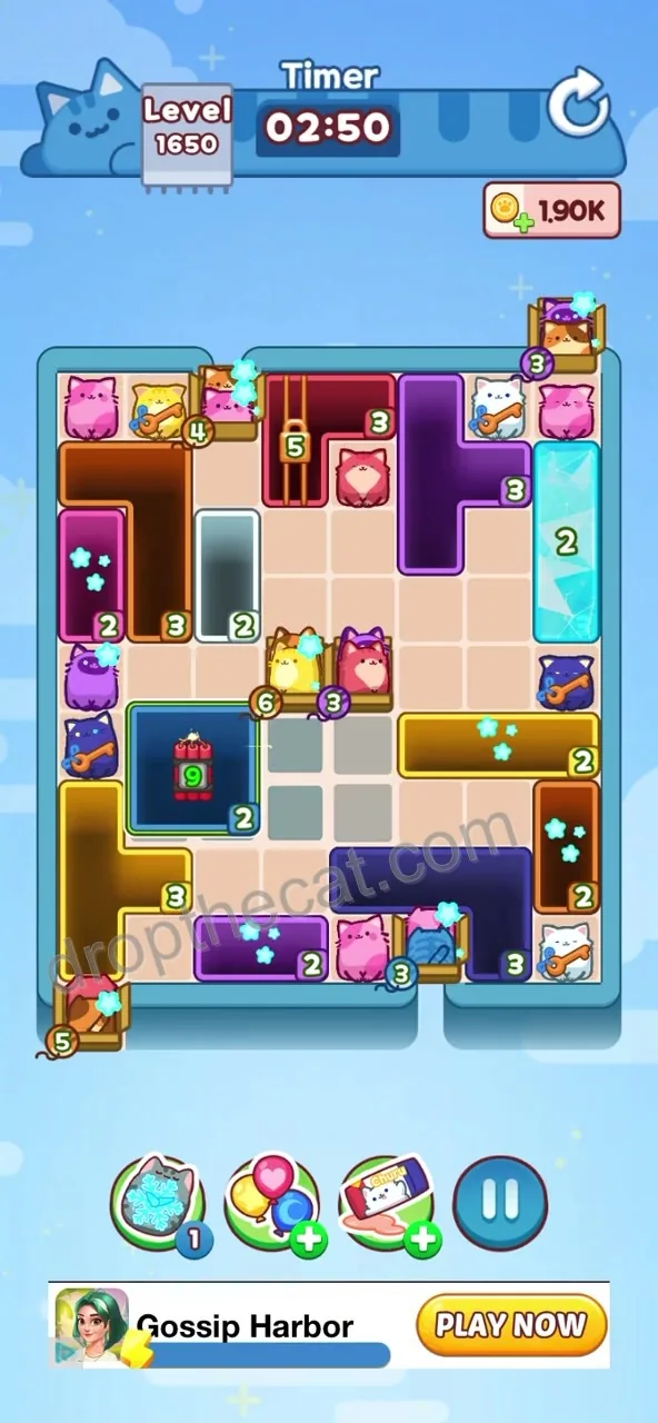 Drop The Cat Level 1650 step 1