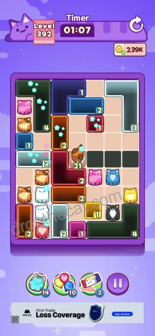 Drop The Cat Level 392 step 1