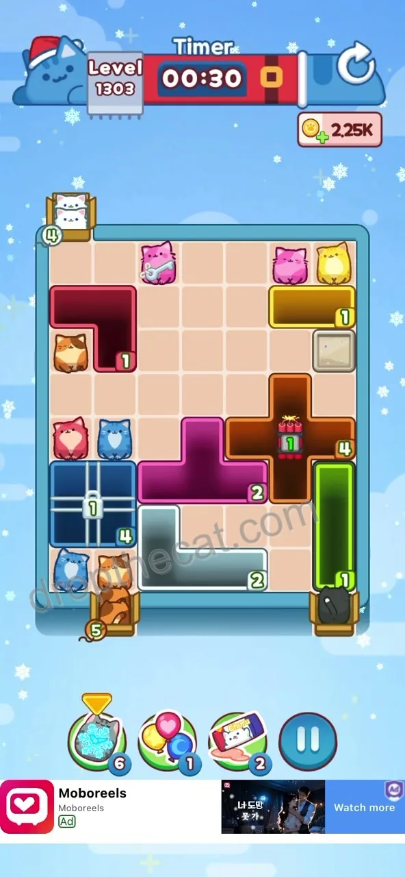 Drop The Cat Level 1303 step 2