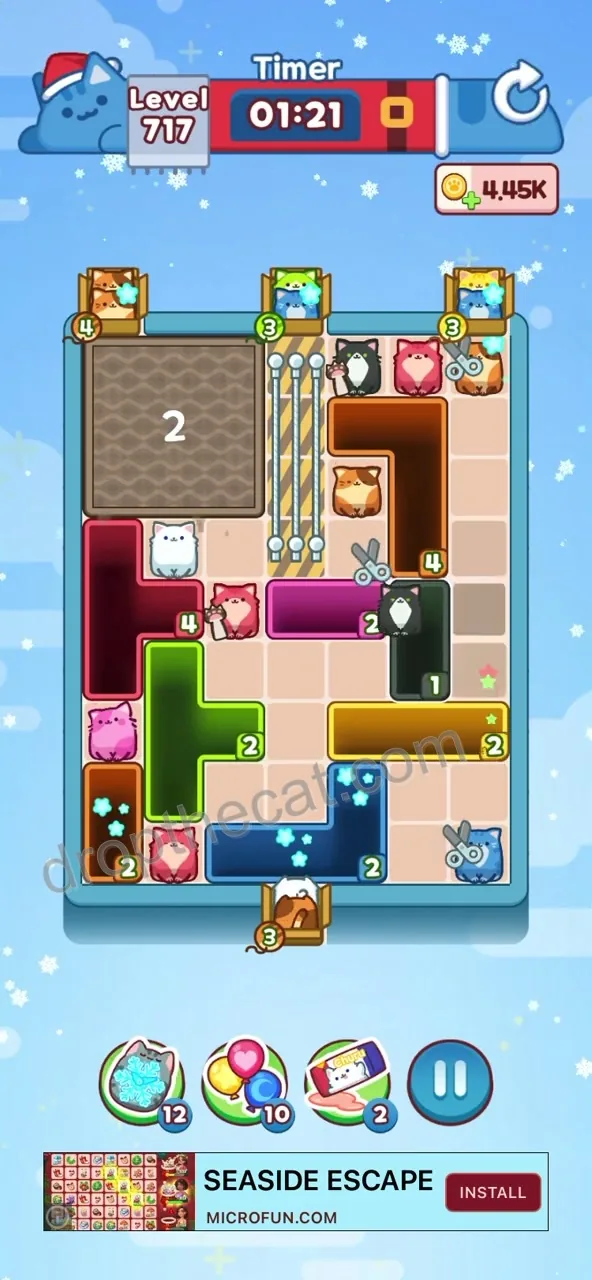 Drop The Cat Level 717 step 1