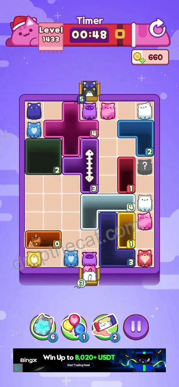 Drop The Cat Level 1433 step 2