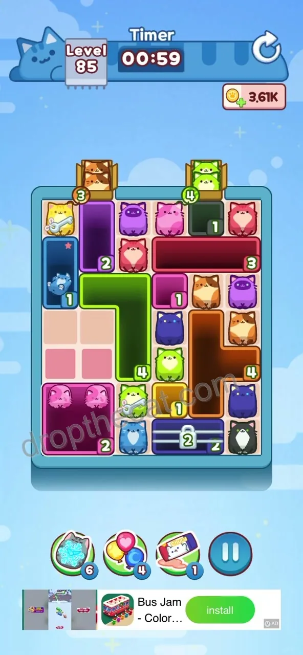 Drop The Cat Level 85
