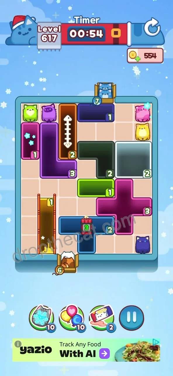 Drop The Cat Level 617 step 1