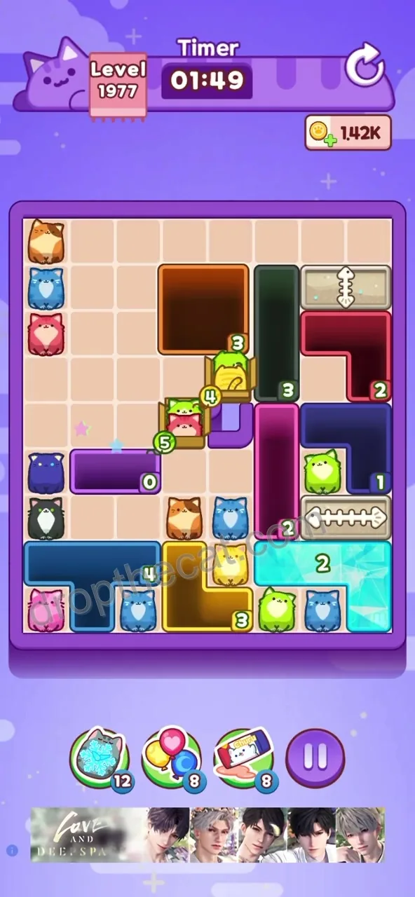 Drop The Cat Level 1977 step 2