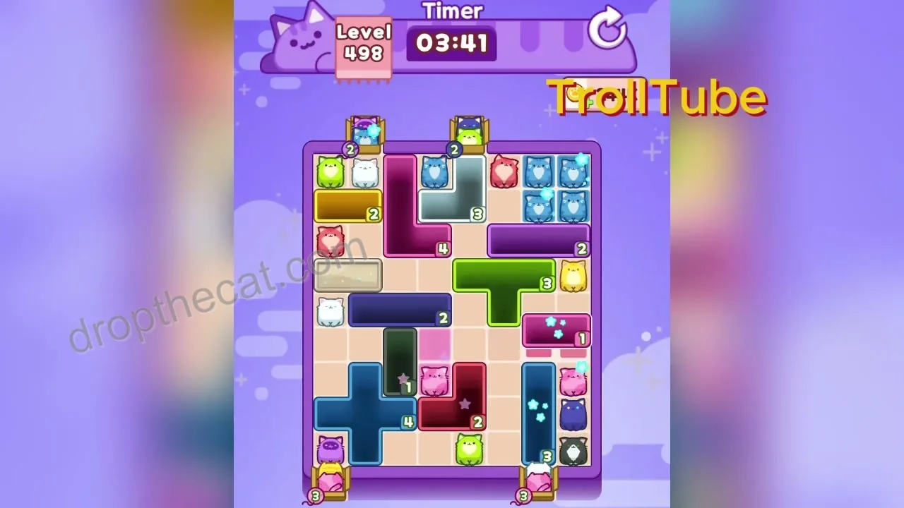 Drop The Cat Level 498 step 1