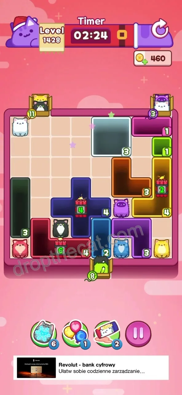 Drop The Cat Level 1428 step 1