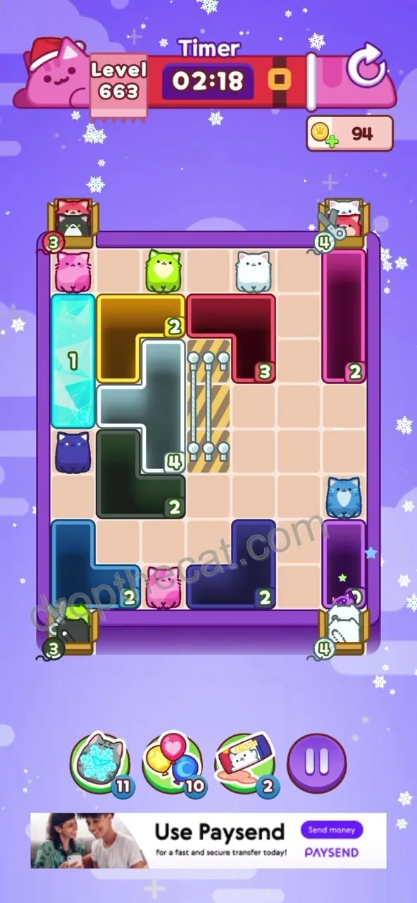 Drop The Cat Level 663 step 2