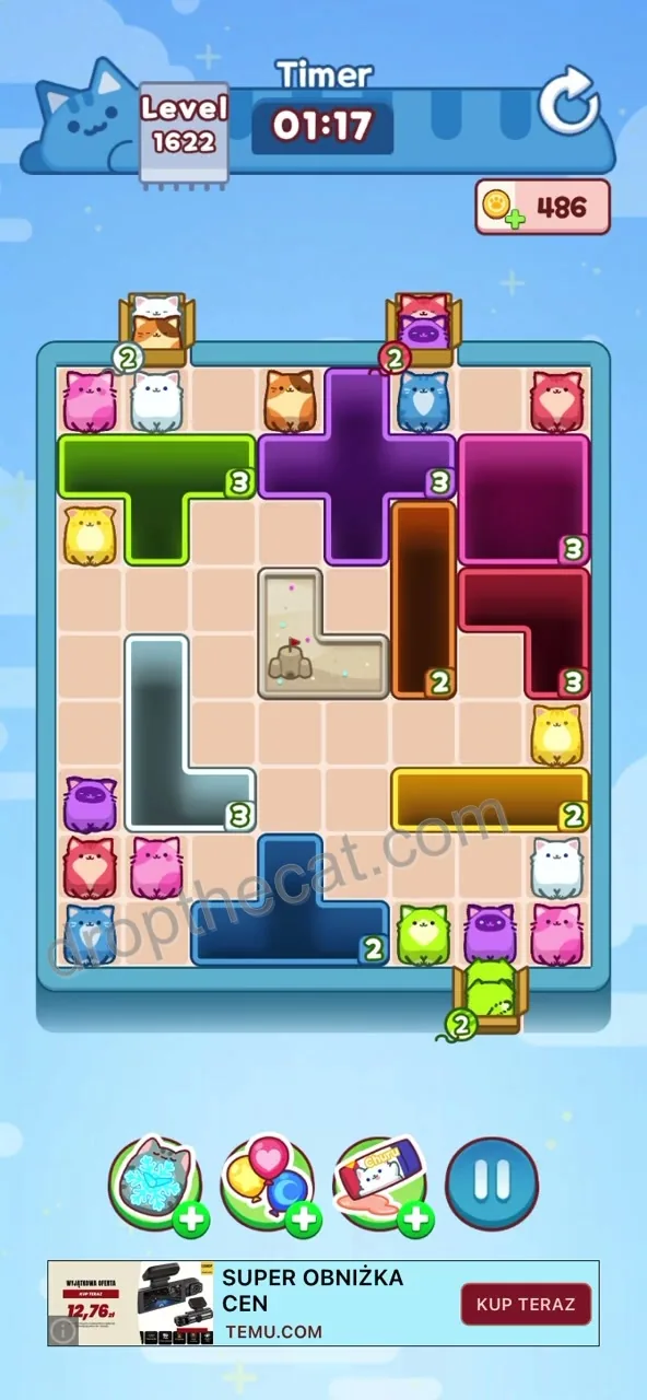 Drop The Cat Level 1622 step 1