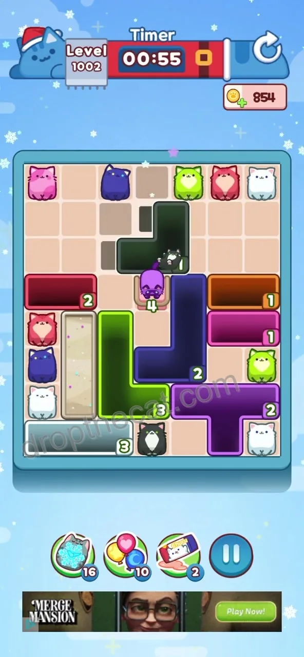 Drop The Cat Level 1002 step 2