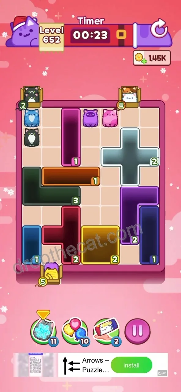 Drop The Cat Level 652 step 3