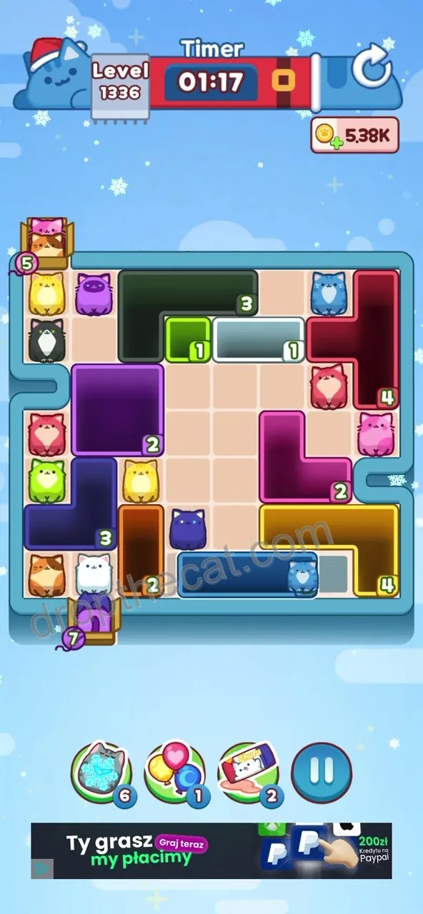 Drop The Cat Level 1336 step 2