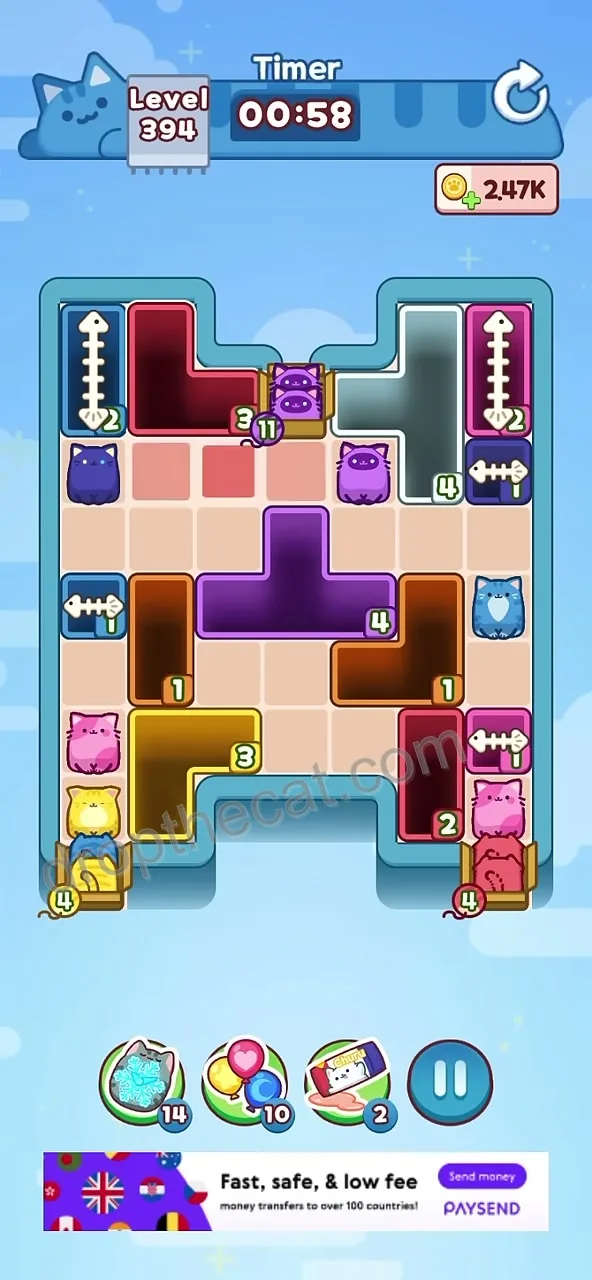 Drop The Cat Level 394 step 2