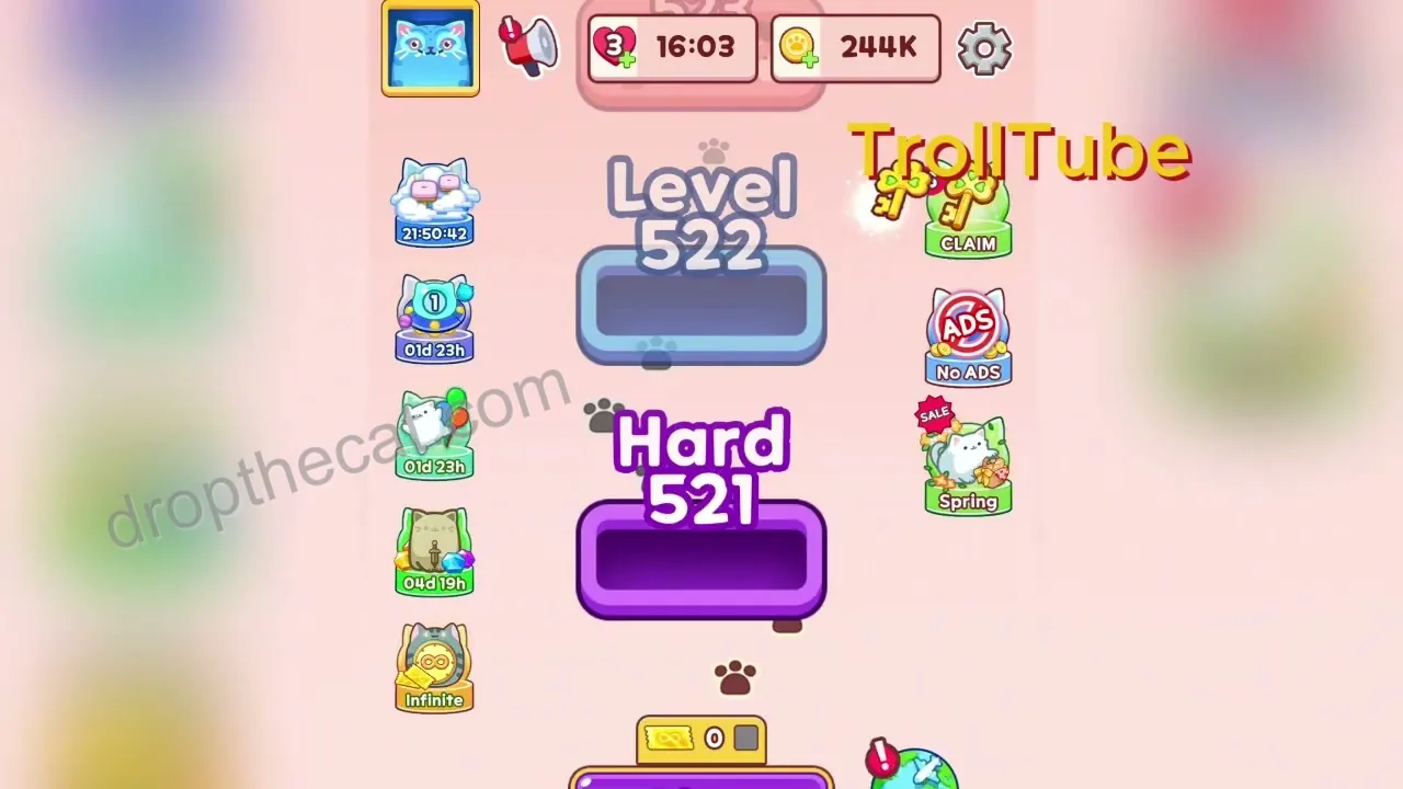 Drop The Cat Level 520 step 3