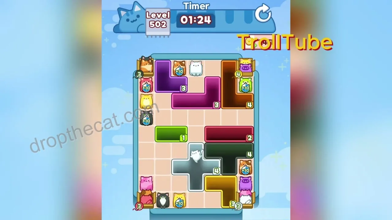 Drop The Cat Level 502 step 1