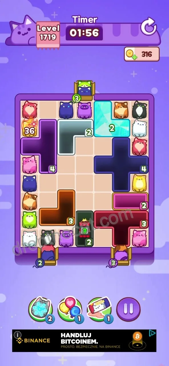 Drop The Cat Level 1719 step 1
