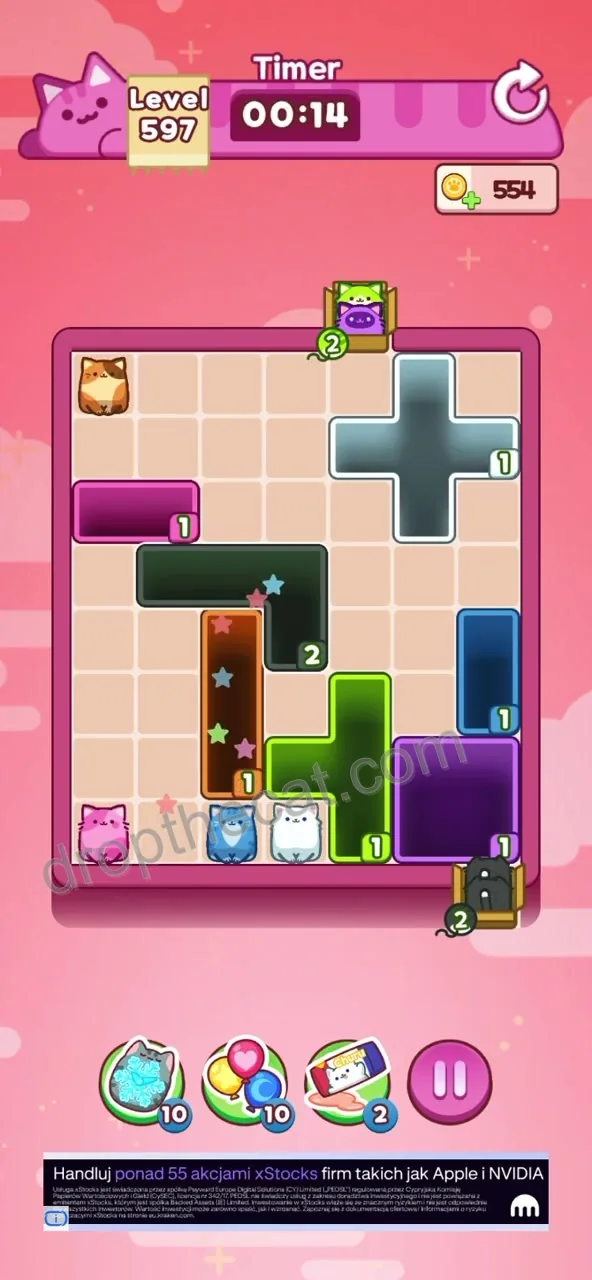 Drop The Cat Level 597 step 3