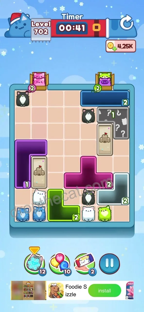 Drop The Cat Level 702 step 3