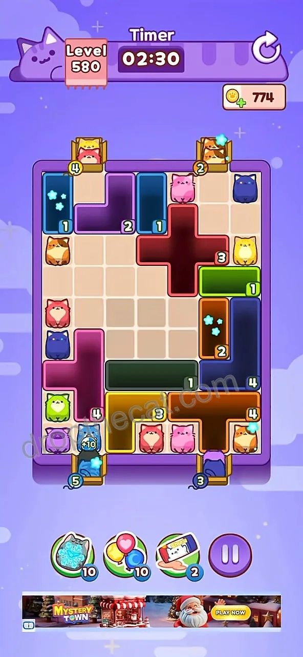 Drop The Cat Level 580 step 2