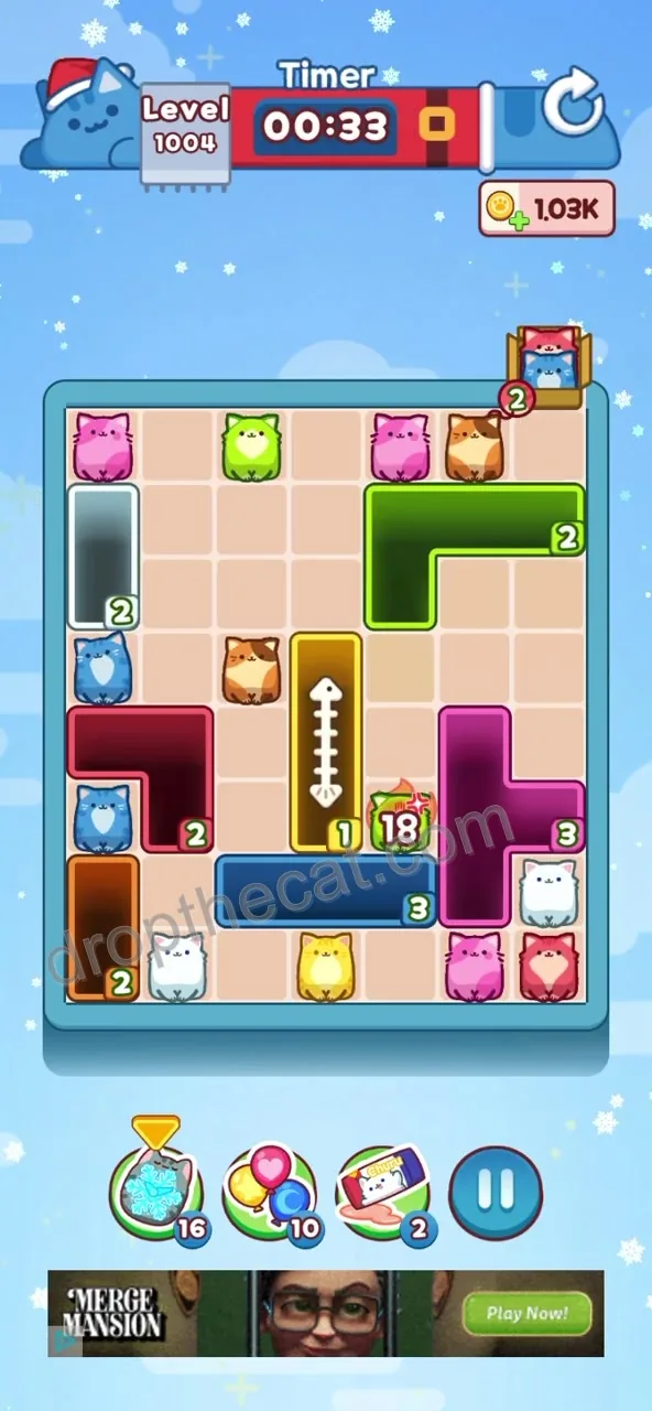 Drop The Cat Level 1004 step 2