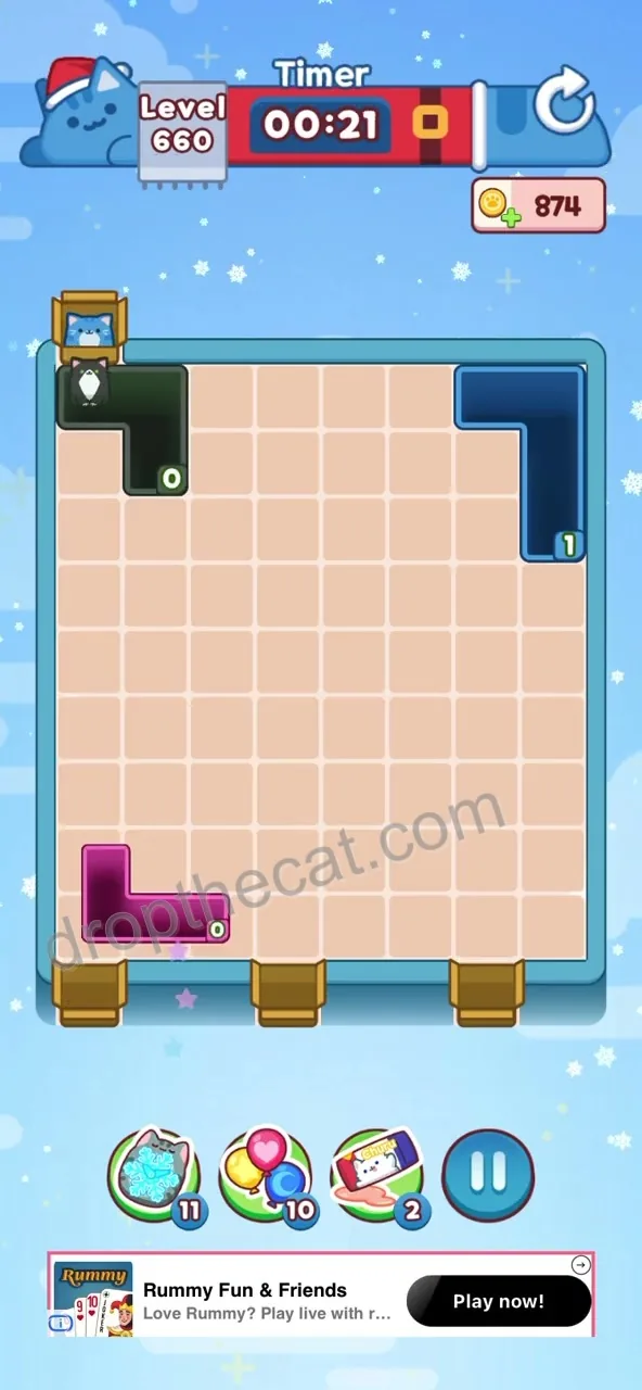 Drop The Cat Level 660 step 3