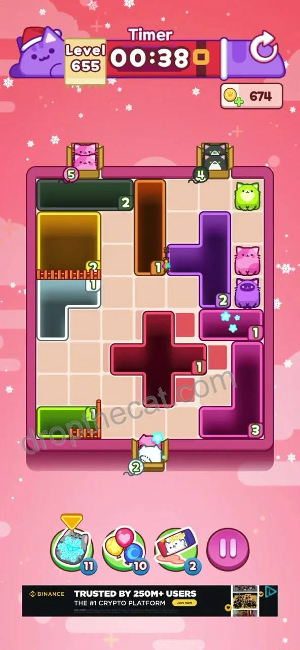 Drop The Cat Level 655 step 3