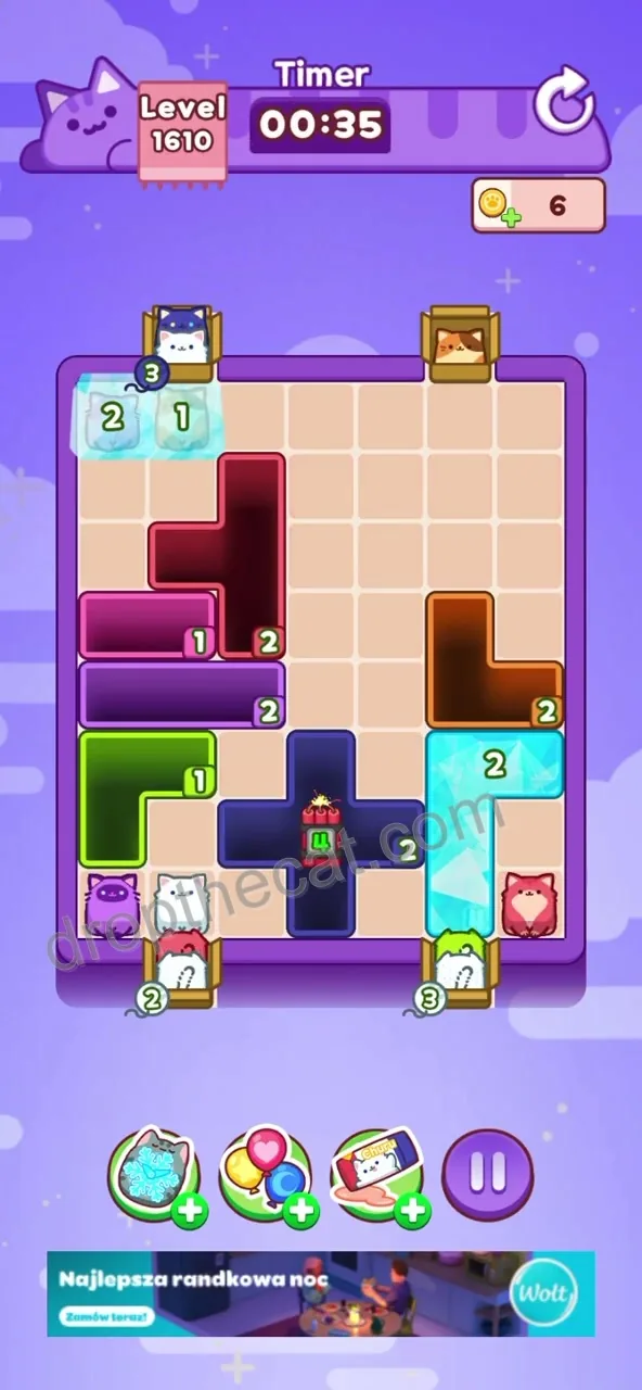Drop The Cat Level 1610 step 3